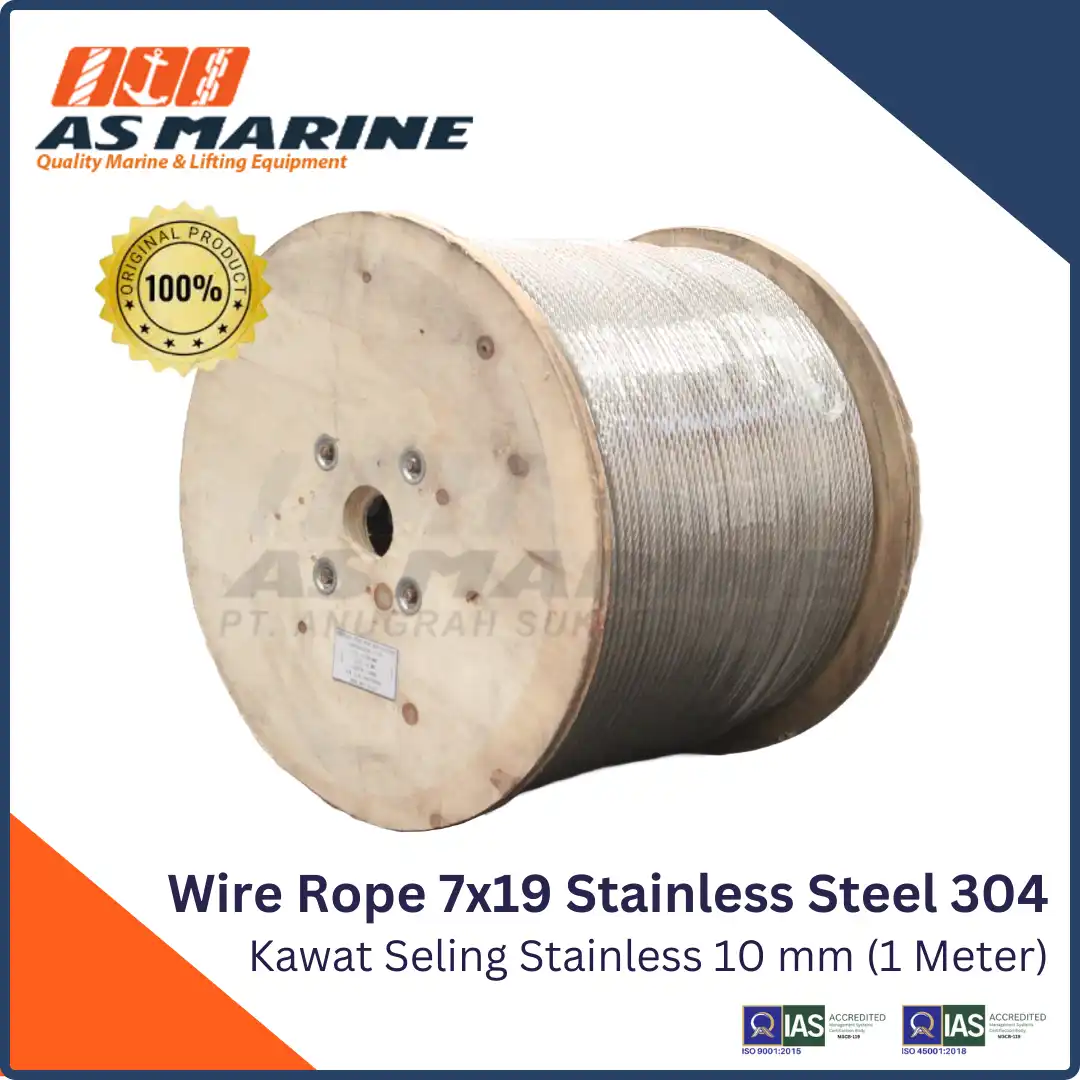 Wire Rope 7x19 Stainless Steel 304 10 mm